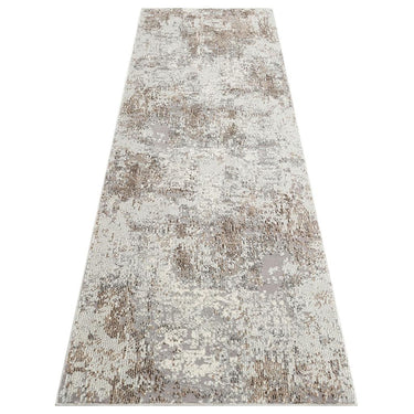 Rossa ROS03 Modern Abstract Hallway Runnner Rug in Beige Stone 80x240 cm (2'8''x7'10'')