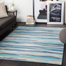 City Area Aqua Washable Jute Polypropylene Abstract Rug 160x220 cm