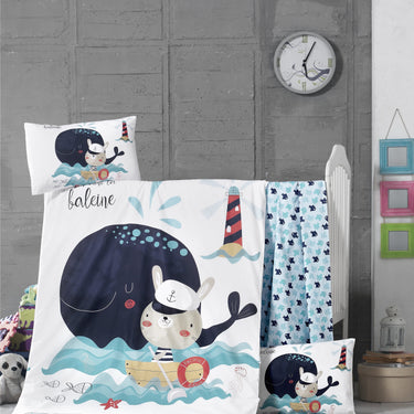 Baby Boy & Girl Soft Comfort 100% Cotton Bedding Set Duvet Cover + Pillowcase