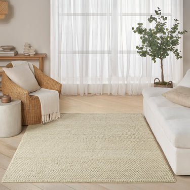 DKNY Pure Knots DKP01 Hand Made Plush Chunky Loop Texture Sage Green  Rug