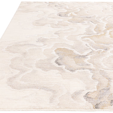 Asiatic London Seville Setas Short Pile Touch Silky Beige Natural Abstract Modern Soft Rug