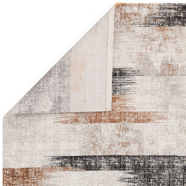 Asiatic London Kuza Lines Terracotta Polypropylene Abstract Textured Distressed Rug 120x170 cm