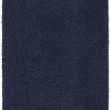 Origins My Midnight Blue Washable Non-Slip Polypropylene Shaggy Rug