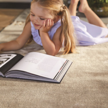 Guru Karma Luxury Silky Mink Hand-Loomed Viscose Textured Rug