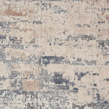 Nourison Rustic Textures RUS04 Beige Grey Jute Polypropylene Abstract Textured Hallway Runner Rug