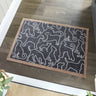 Howler and Scratch Pet Patterned Outlined Dogs Washable Non-Slip Rug 50x75 cm