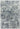 Asiatic London Orion Blue Jute Polypropylene Abstract Distressed Rug 240x340 cm
