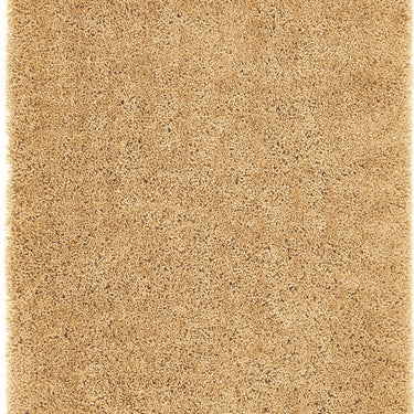 Chicago Shaggy Modern Plain Rug Hallway Runner Circle in Ochre