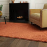 Super Snug Rust Washable Shaggy Textured Rug - Large 160 x 230 cm (5'3"x7'7")