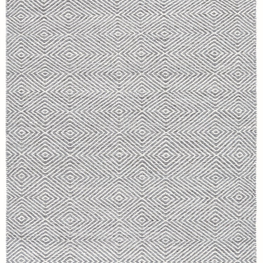 Origins Estelle Wool Flatweave Hand Woven Rug in Sky Grey