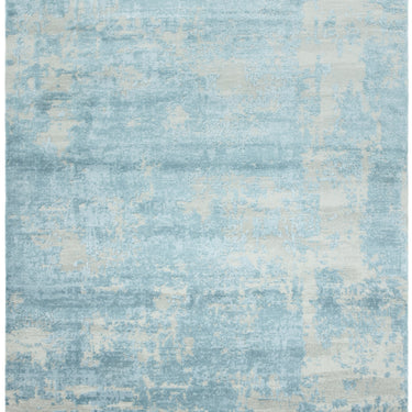 Asiatic London Astral AS11 New Blue Silky Shiny Acrylic Cotton Abstract Textured Rug