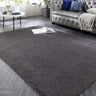 My Fluffy Anti-Slip Machine Charcoal Grey Washable Non-Slip Polypropylene Shaggy Rug - X-Small 60x100 cm (2'x3'4")