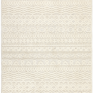 Origins Atlas Graphic Tribal Cream Indoor Outdoor Geometric Textured Striped Rug