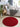 Origins My Red Washable Non-Slip Polypropylene Shaggy Rug - Round 100x100 cm (3'4"x3'4")