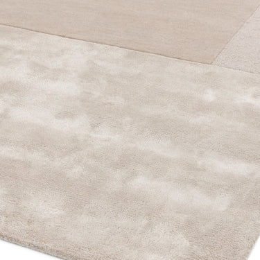Asiatic London Tate Blocks Ivory Hand-Carved Wool Viscose Geometric Rug