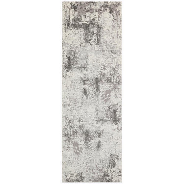 Rossa ROS03 Modern Abstract Hallway Runner Rug in Grey 80x240 cm (2'8''x7'10'')