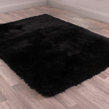 Mayfair Modern High Pile Thick Luxurious Plain Shaggy Rug in Black, Red, Mink, Silver, Ivory, Mauve, Green, Grey, Natural, Pink and Ochre