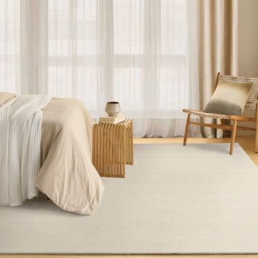Pebble Ivory By Handmade Wool Flatweave Rug