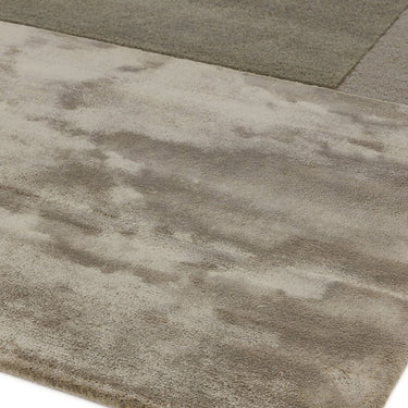 Asiatic London Tate Blocks Smoke Hand-Carved Wool Viscose Geometric Rug 120x170 cm