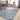 Origins Washable Como Diamond Soft Chenille Bohomian Rug in Blue 160 x 230 cm - Large 160x230 cm (5'3"x7'7")