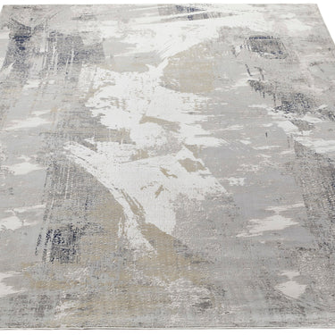 Consept Looms Skyline SK103 Pictorial Ivory Navy Abstract Modern Soft Rug