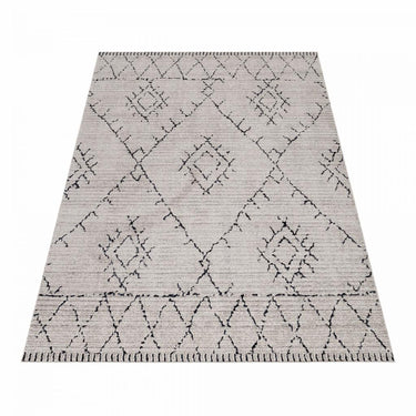 Taznaxt 5101 Traditional Tribal Berber Design Beige and Cream Rug