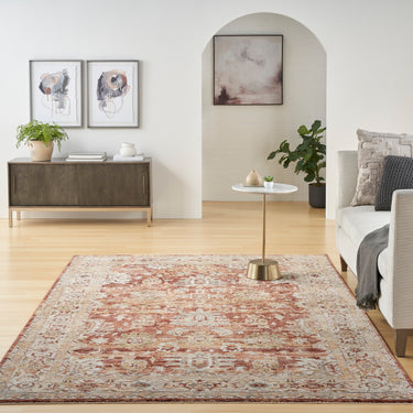 Sahar Elegance SHR02 Rust Persian Traditional Vintage Floral Rug