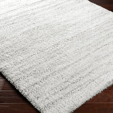 Cloudy Off-White and Grey Plush Shaggy Rug