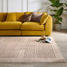 Calacatta Lines Natural Maze By Traditional Geometric Modern Rug - Small 80x150 cm (2'6"x5')