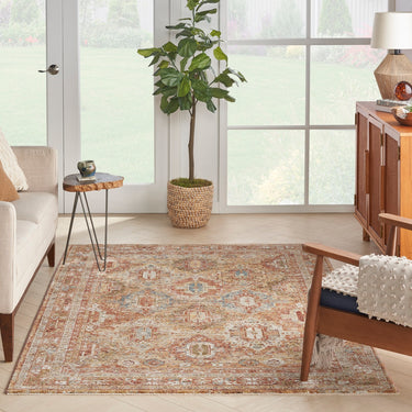 Nourison Sahar Elegance SHR01 Rust Persian Traditional Vintage Floral Rug
