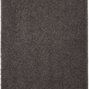 Origins My Charcoal Grey Washable Non-Slip Polypropylene Shaggy Rug