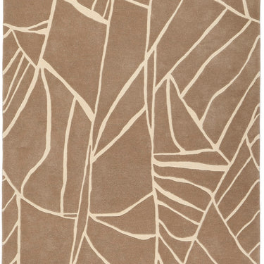 Origins Kintsugi Tufted Japanese-Inspired Art Natural Stone Cream Wool Abstract Textured Rug