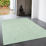 Tweed Duck Egg Wool Hand Woven Rug in Very Large Size 200 x 300 cm