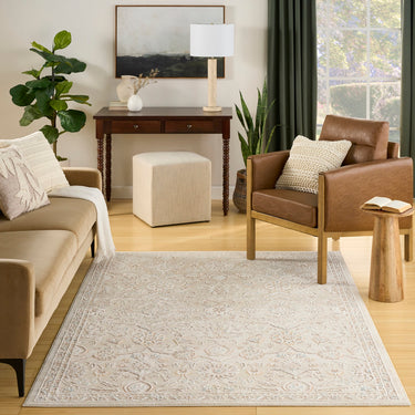 Nourison Isla ISL01 Classic Ivory Jute Polypropylene Traditional Vintage Rug