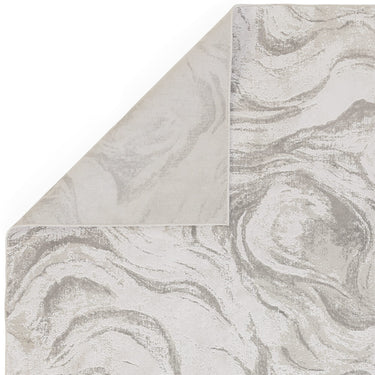 Lavico Swirl Marbled Rug Modern Abstract Silk Shiny Rug by Clarke & Clarke in Champagne Beige