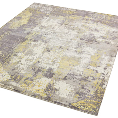 Gatsby Modern Abstract Shiny Viscose High Quality Hand Woven Gold Rug