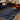 Fable Navy Blue Hand-Tufted Wool Checked Rug - lifestyle view