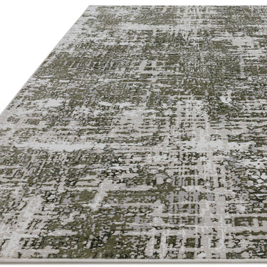 Asiatic London Stellar ST10 Silky Beige Green Polypropylene Abstract Textured Rug