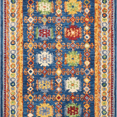 Vibrant Traditional Classic Wool Hand Tufted  Bordered Rug  by Nourison