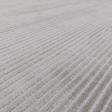 Asiatic London Kuza Stripe Soft Silky Velvety Silver Grey Polypropylene Abstract Textured Distressed Rug