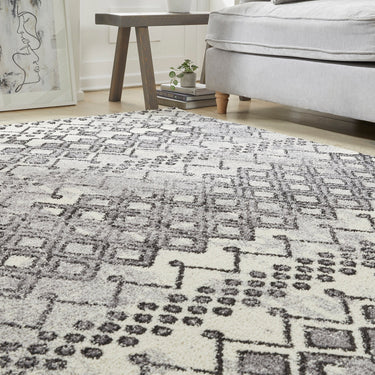 Consept Looms Somerset SOM104 Tribal Pattern Antharcite Polypropylene Traditional Geometric Rug