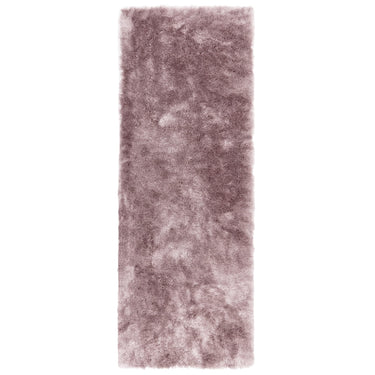 Asiatic London Whisper Silky Shiny High Pile Pink Shaggy Textured Plush Rug
