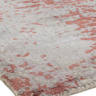 Gatsby Modern Abstract Shiny Viscose High Quality Hand Woven Red Rug