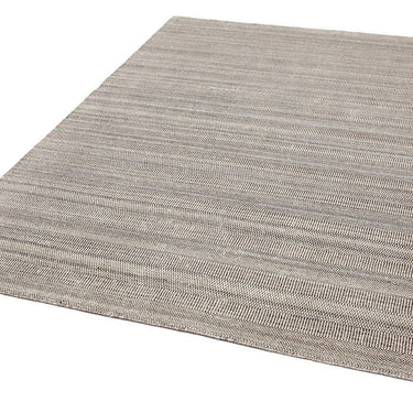 Asiatic London Darcy Mushroom Striped Luxury By Katherine Carnaby Hand-Woven Wool Viscose Geometric Rug