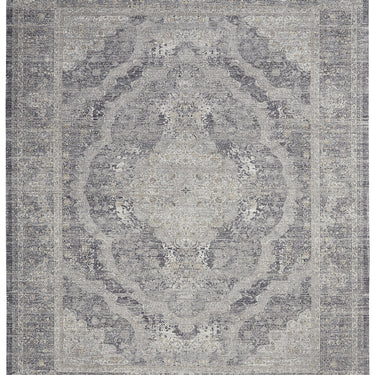 Starry Nights STN05 Charcoal Cream By Cotton Persian Traditional Vintage Rug