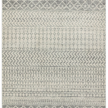Nova Nomadic Traditional Aztec Scandi Design Grey Dark Grey Rug