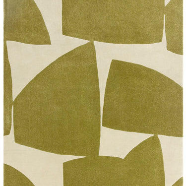 Asiatic London Romy Sage Kite Tufted Retro Green Wool Abstract Modern Rug