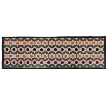 My Nylon Pattern Retro Geo Earth Washable Non-Slip Geometric Doormat
