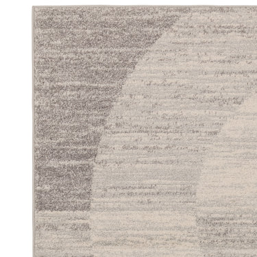 Muse Halo Modern Geometric Pattern Ochre Yellow and Grey Rug