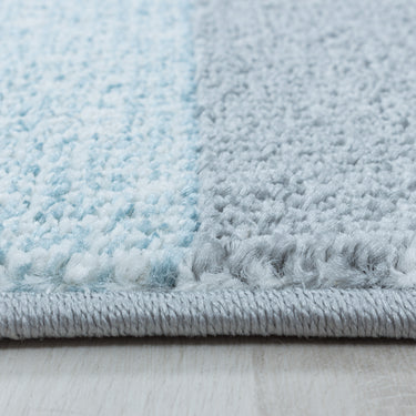 Efor Blocks Blue Polypropylene Geometric Modern Rug 200x290 cm